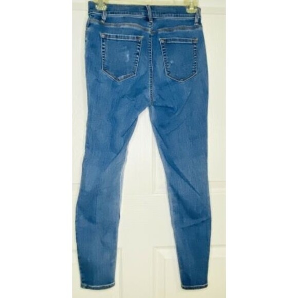 Pacsun High Rise Ankle Jeggings Two Tone Womens Size 24 Denim Blue Jeans - Picture 2 of 4